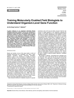 Training Molecularly Enabled Field Biologists to Understand