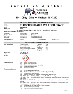 PHOSPHORIC ACID 75% FOOD GRADE