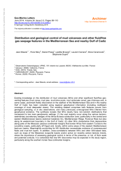 Distribution and geological control of mud volcanoes and other fluid