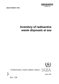 Inventory of radioactive waste disposals at sea