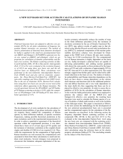 a new ecp basis set for accurate calculations of dynamic raman