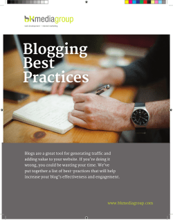 Blogging Best Practice
