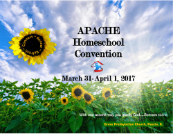 Here - APACHE Homeschool Convention