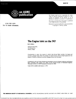 The Engine Inlet on the 747 - ASME Digital Collection