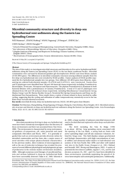 Microbial community structure and diversity in deep-sea - QIBEBT-IR
