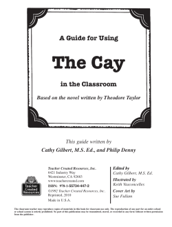 The Cay - Dedicated Teacher