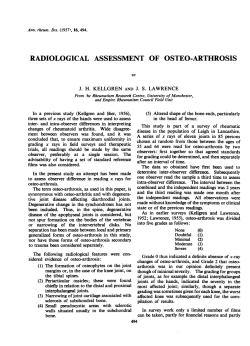 RADIOLOGICAL ASSESSMENT OF OSTEO