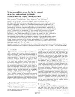 Strain accumulation across the Carrizo segment of the San Andreas