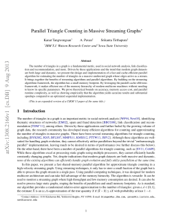 Parallel Triangle Counting in Massive Streaming Graphs