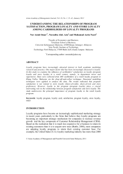 understanding the relationships of program satisfaction