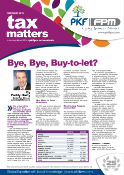 Bye, Bye, Buy-to-let?