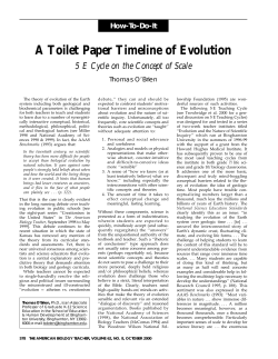 A Toilet Paper Timeline of Evolution