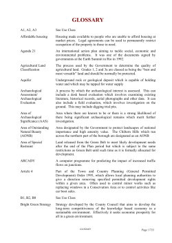 glossary - Dacorum Borough Council