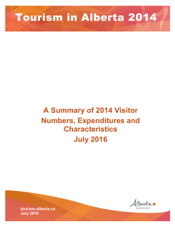 A Summary of 2014 Visitor Numbers