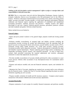 Accountant - Metropolitan Washington Airports Authority