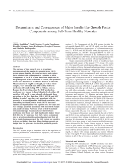 Determinants and Consequences of Major Insulin