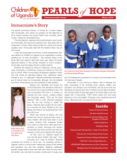 2010 Children of Uganda Newsletter