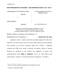 J.A22041/14 NON-PRECEDENTIAL DECISION