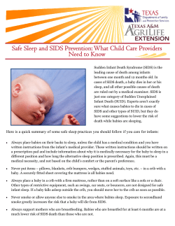 Safe Sleep SIDS Prevention