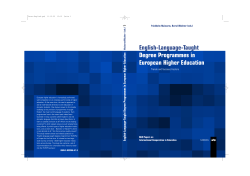 2002 English-Language-Taught Degree Programmes in European
