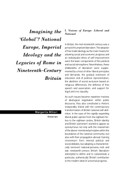Imagining the `Global`? National Europe, Imperial Ideology and the