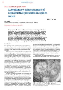 Evolutionary consequences of reproductive parasites in spider mites