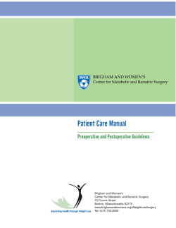 A Guide To Your Weight Loss Surgery
