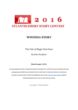 Read John Hoepfner`s winning story here