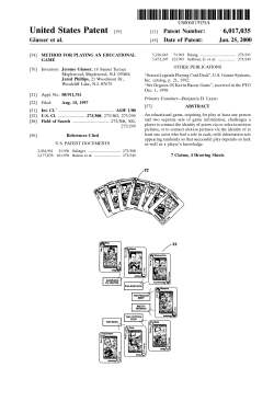 Method for playing an educational game