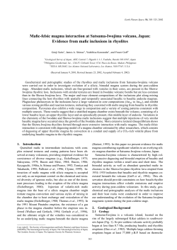 Mafic-felsic magma interaction at Satsuma