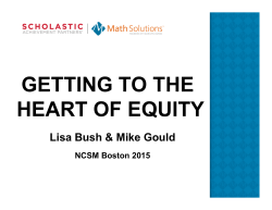 GETTING TO THE HEART OF EQUITY