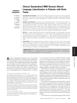 Clinical Standardized fMRI Reveals Altered Language Lateralization