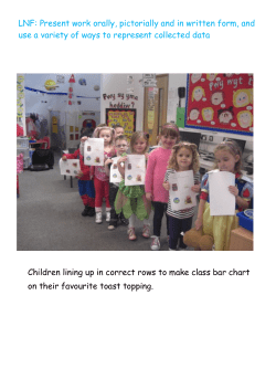 LNF: Present work orally, pictorially and in written form, and use a