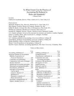To What Extent Can the Practice of Accounting Be Reduced to Rules
