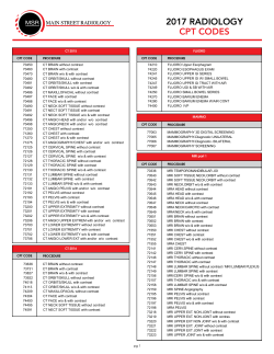 2017 radiology cpt codes