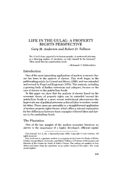 Life In The Gulag A Property Rights Perspective