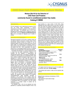 CHO Host Cell Proteins from Culture Media
