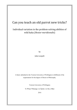 Can you teach an old parrot new tricks?
