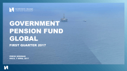 FIRST QUARTER 2017 - Norges Bank Investment Management
