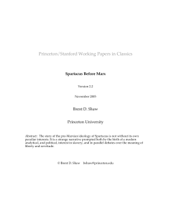 Princeton/Stanford Working Papers in Classics