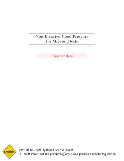 Non-Invasive Blood Pressure for Mice and Rats Case Studies