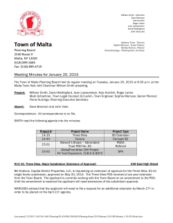 Planning Board Minutes 01/20/2015