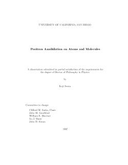 Positron Annihilation on Atoms and Molecules