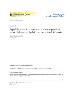 Age differences in kinesthetic and static