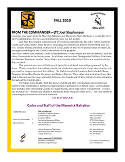 FALL 2010 - College of Education