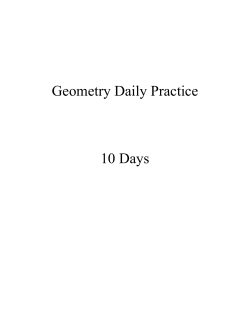 Geometry Daily Practice 10 Days
