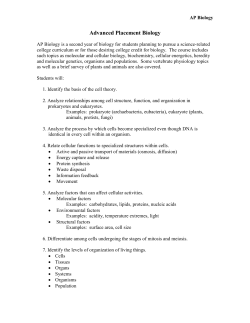 Advanced Placement Biology