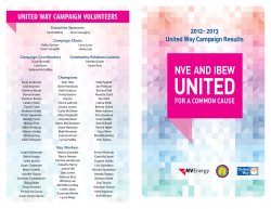 2013 United Way Report