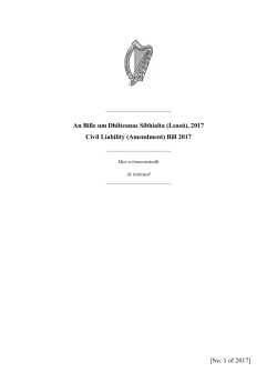 Civil Liability (Amendment) Bill 2017