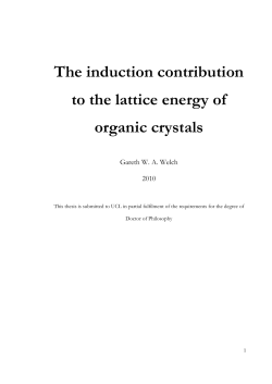 The induction contribution to the lattice energy of organic crystals